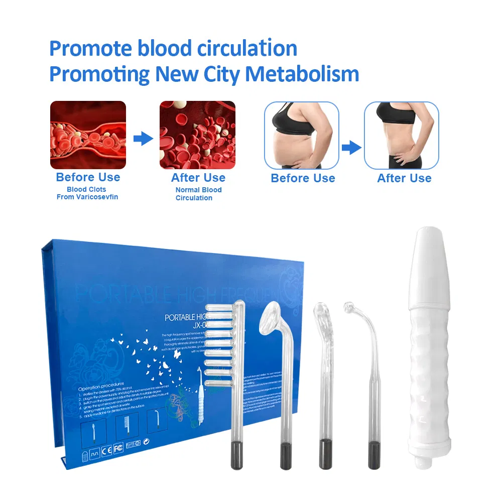 Portable Beauty Equipment High Frequency Skin Therapy Wand Facial Machine