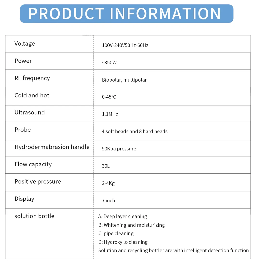 Aqua Peel Facial Machine Application