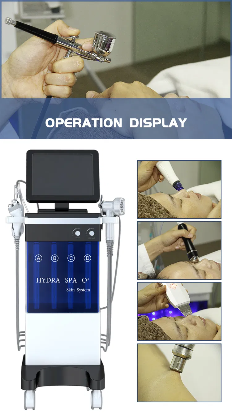 Multi-Functional RF Facial Beauty Instrument Diamond Dermabrasion Skin Whitening Deep Cleaning Salon Machine