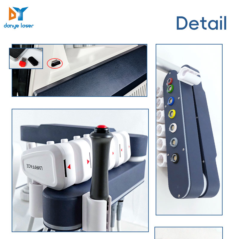 Portable Em Skin Tightening Peface 6 Pads Emrf Facial Lifting Beauty Machine