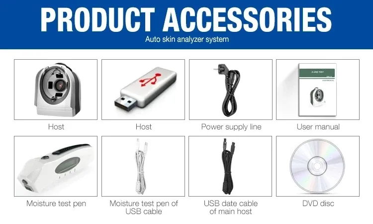 Facial Scanner Skin Test Analyzer Skin Analyzer Camera 3D Mni Digital Skin Analyzer Visia Skin Analysis Machine for Sale