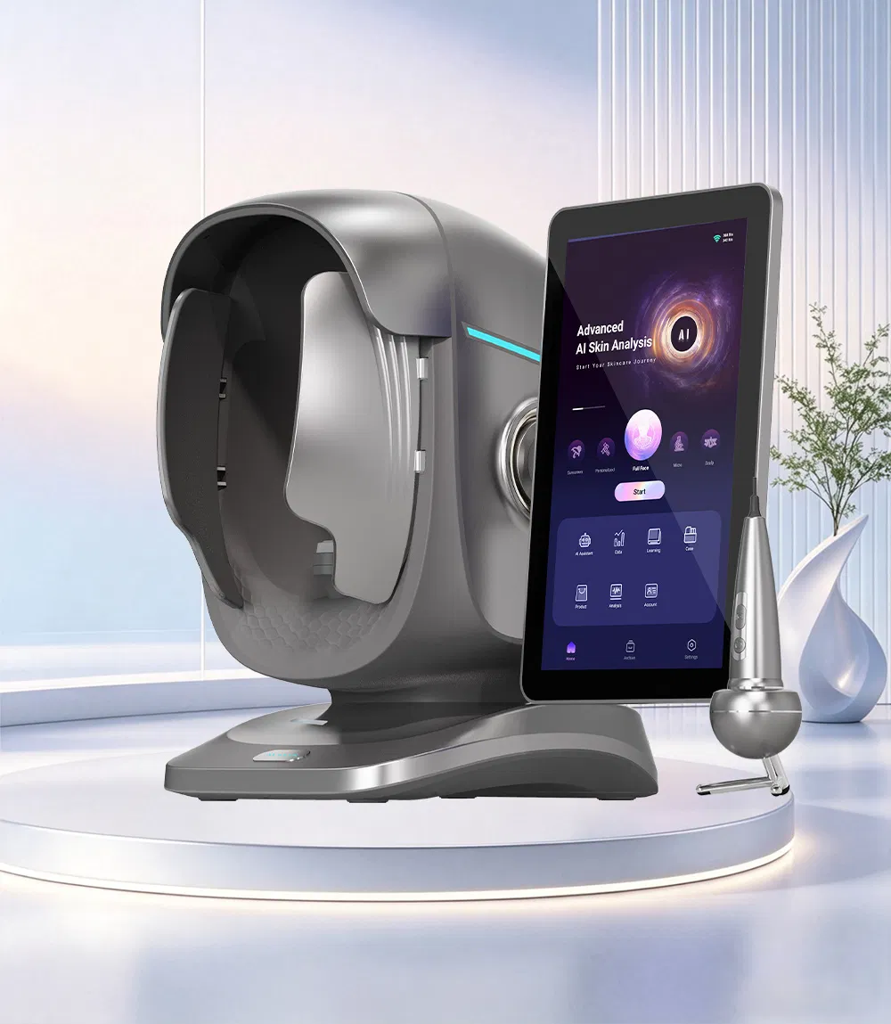 Ai Magic 3D Mirror Facial Scanner Analizador De Piel Acne Skin Analysis Full Face Scanner Testing Skin Analyzer Machine