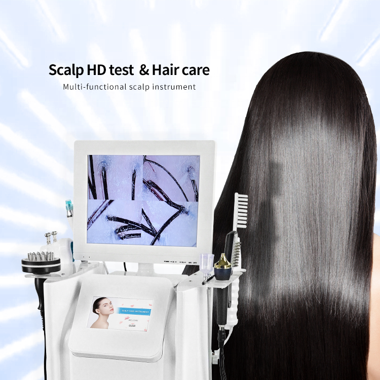 8in1 Skin Scalp Hair Analysis Scalp Treatment Machine Hair Care Massager