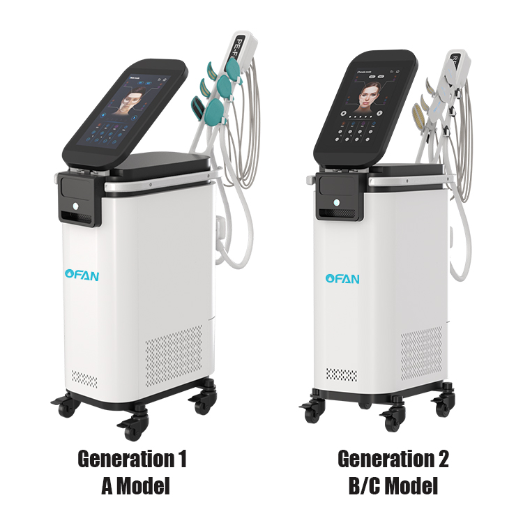 Ofan RF Wrinkle Removal PE Face Machine for Facial Loose Skin Anti-Aging Beauty Salon Equipment