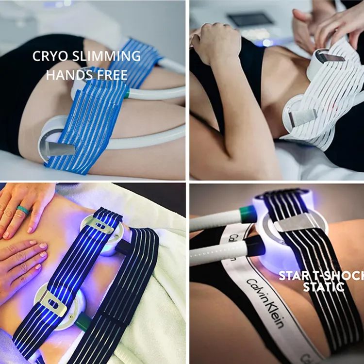 Cryo Thermal Shock Hot Cold Body Slimming Machine Facial Y Corporal Criolipolisis Plana with EMS