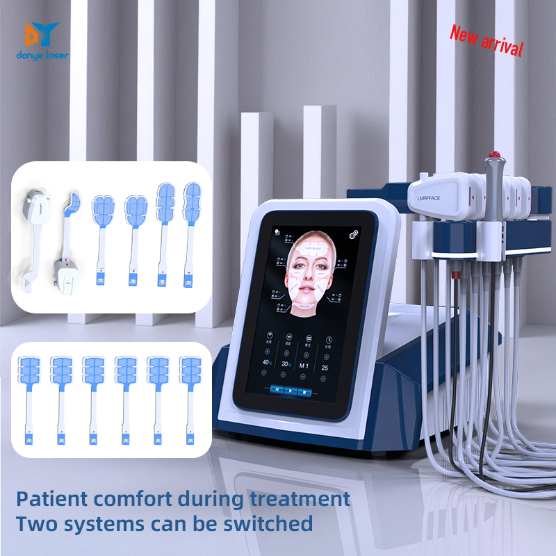 Portable Em Skin Tightening Peface 6 Pads Emrf Facial Lifting Beauty Machine