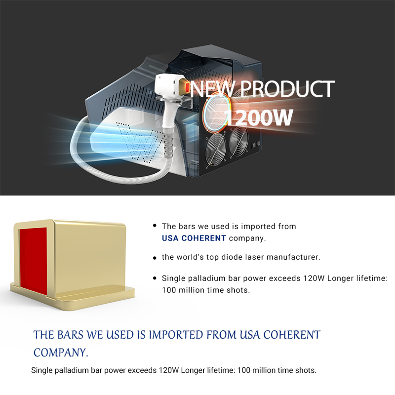 Professional 808nm Facial Diode Laser Hair Removal Portable Diode Laser Hair Removal Machine