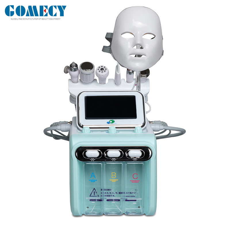 7 in 1 Jet Peel Oxygen Jet System 6-Polar RF Aqua Peel Hydra Dermabrasion Oxygen Facial Machine