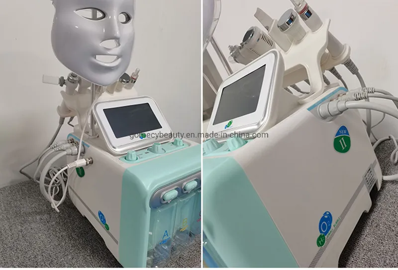 7 in 1 Jet Peel Oxygen Jet System 6-Polar RF Aqua Peel Hydra Dermabrasion Oxygen Facial Machine