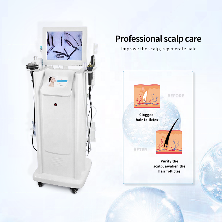 8in1 Skin Scalp Hair Analysis Scalp Treatment Machine Hair Care Massager