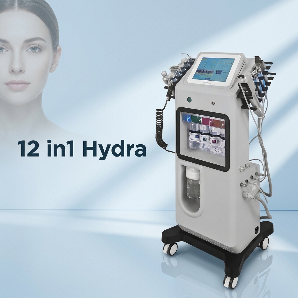 Jet Peel Facial Machine Removing Blackheads Pale Spots 12 in 1 Lifit Firming Hydra Beauty Deep Moisturizing Facial Care Machine