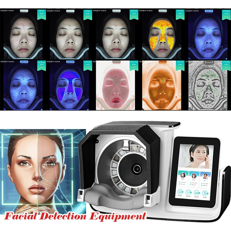 2025 Newest 10.1 Inch Screen Portable 3D Ai Scanner Camera Device Facial Test Skin Face Analysis Machine Skin Analyzer Machine
