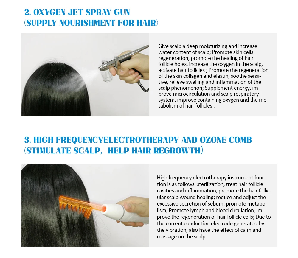 Portable Hair Growth Electric Scalp Stimulator Facial Care Beauty Hair Loss Treatment Machine