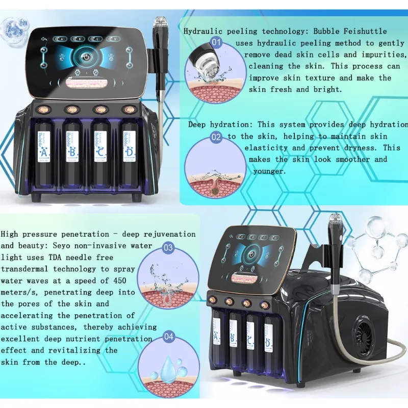 Professional Oxygen Bubble Water Dermabrasion Facial Cleaning Machine