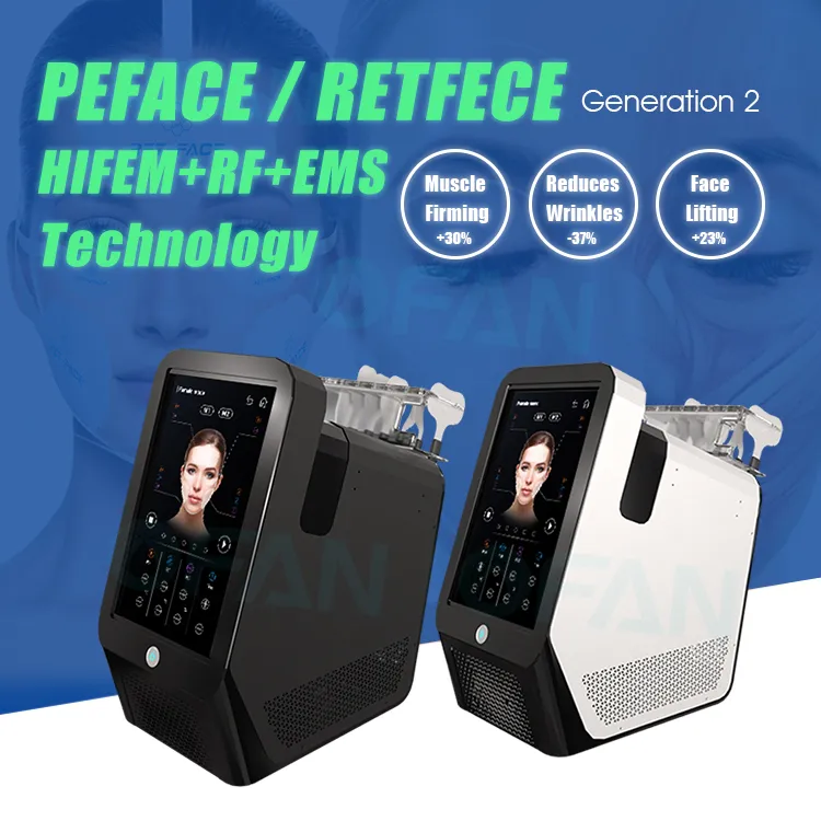 Newest Non-Invasive PE Face Lifting Machine EMS Facial Muscle Stimulation RF Face Anti Wrinkle Machine