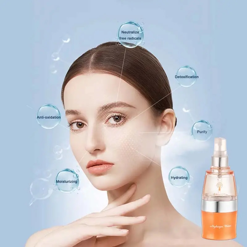 Portable SPE PEM Water Electrolysis Hydrogen Generator Hydrogen Water Diffuser Facial Spray Nano H2 Atomizing Sprayer