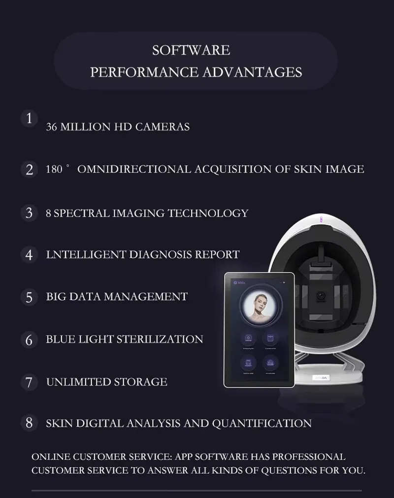 Facial UV LCD WiFi Skin Lamp Scan