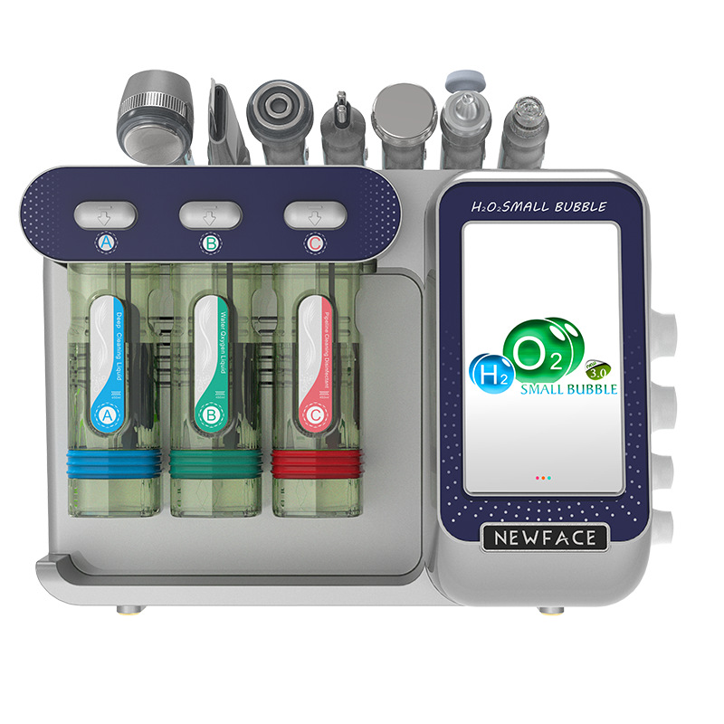 Flagship MB-3 Desktop Professional Hydradermabrasion Skin Clean H2O2 8 1 Facial Hydrogen Micro Bubble Machine EU UK IT