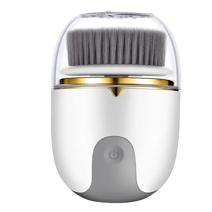 4 in 1 Face Clean Machine Silicone Electric Facial Cleansing Massage Face Exfoliating Brush Facial Cleaning Brush