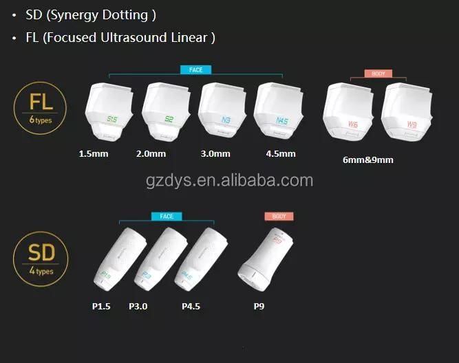 Hifu 7D Facial Y Corporal Hifu (high intensity focused ultrasound) 9d 10d Hifu Face Lift Machine