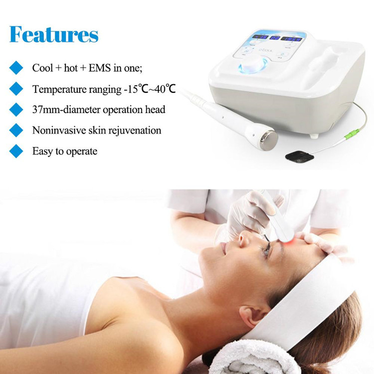 3 in 1 Electroporation Skin Rejuvenation Cooling Facial Treatment Machine D Cool With EMS Facial Machine