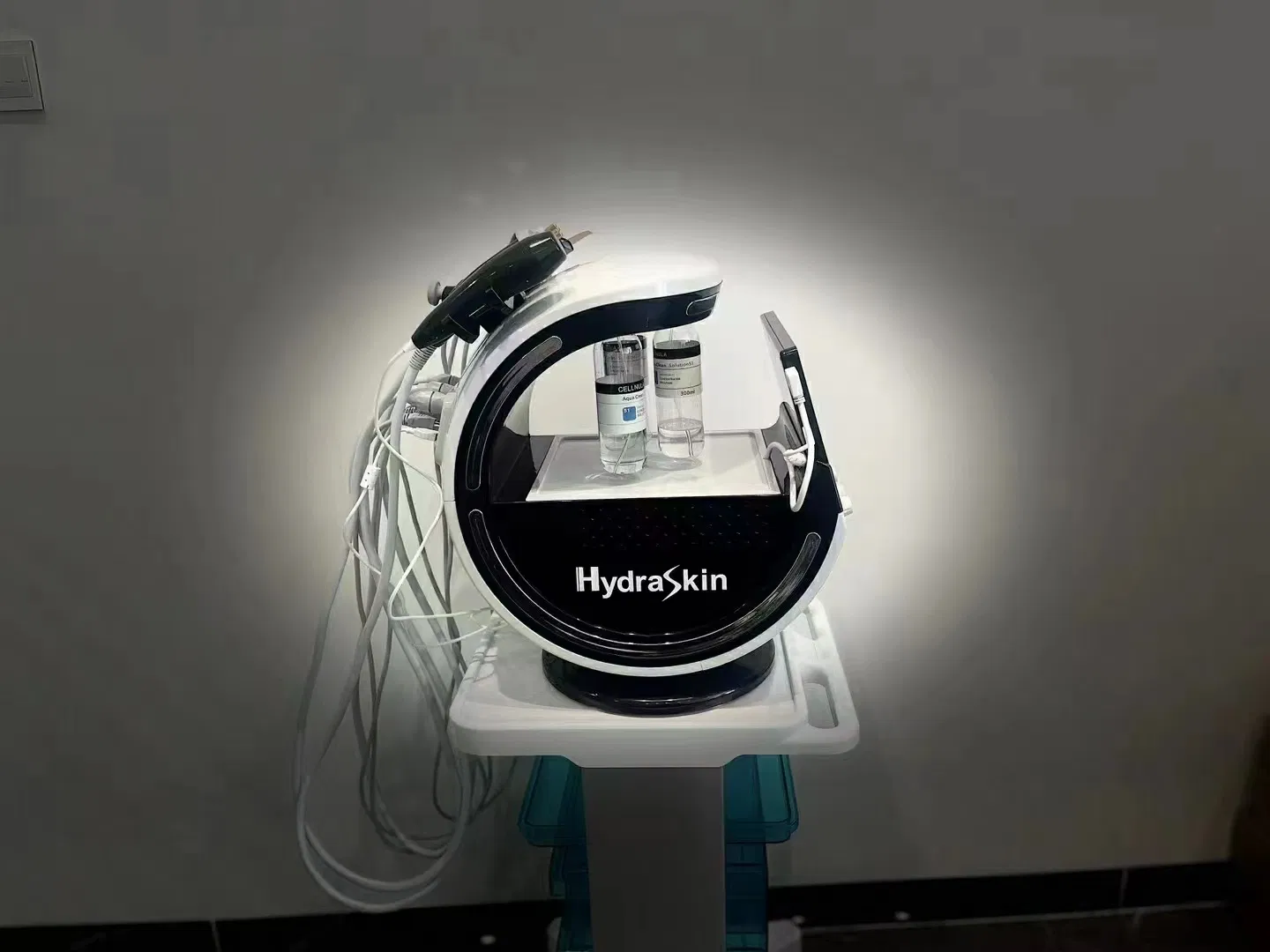 Smart Ice Blue 7 in 1 Water Hydra Oxygen Diamond Facial Machine with Skin Analysis