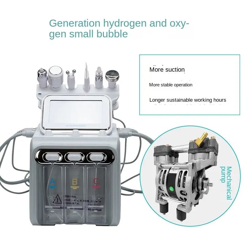 High Quality Low Price 6-in-1 Hydra Oxygen Jet Microdermabrasion Hydro Aqua Peeling Beauty Face Equipment Salon Home Facial