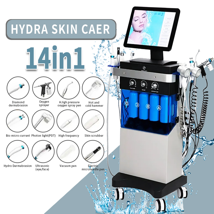 SPA Hydra Care Microdermabrasion Aqua Peel Cleaning 14 In1 Beauty Facial Machine