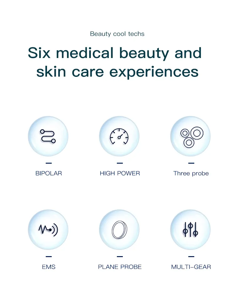 Professional 3 in 1 Anti-Aging RF+EMS Skin Lifting Beauty Massage Wrinkle Remove Facial Beauty Machine