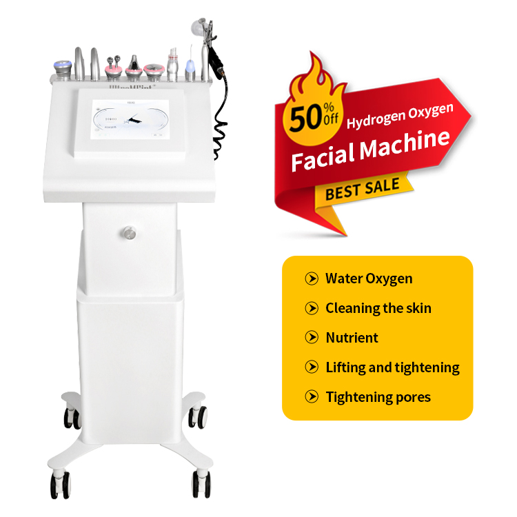 2026 New Hydrogen Oxygen Facial Machine 9 in 1 Hydra Dermabrasion System for Deep Cleansing Skin Rejuvenation and Face Lifting