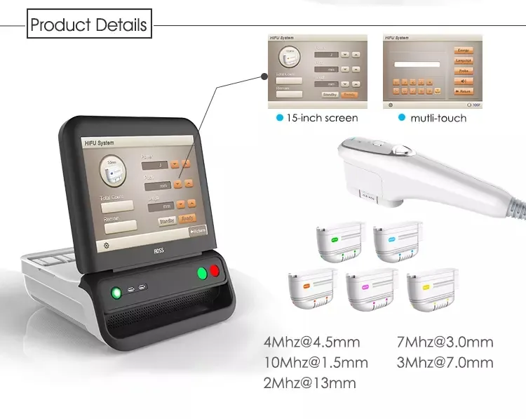 Hifu Ultrasound Facial Lifting Tightening Hifu Machine Application
