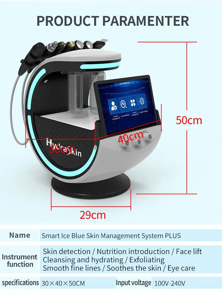 Facial Cleaning Diamond Microdermabrasion Hydraskin Machine Oxygen Jet Facial Machine