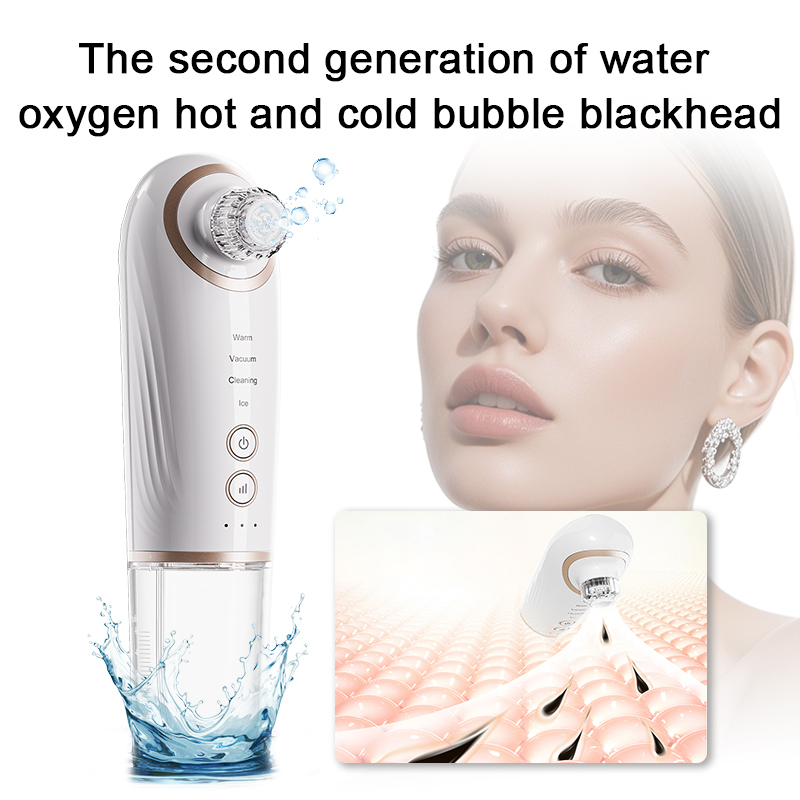 2024 New Arrival Hand Held Pore Cleaner Blackhead Remover Vacuum Facial Cleansing Machine Adjustable Hot/Cold Compress USB-C