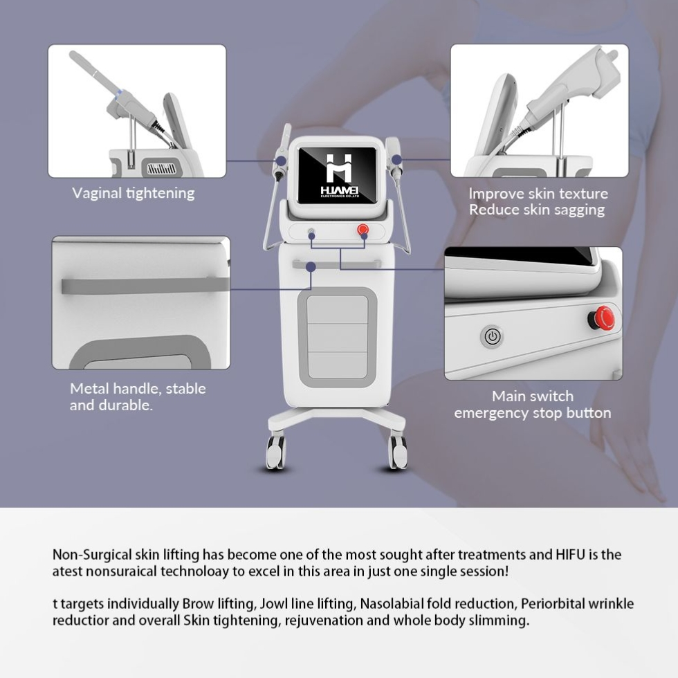 Vagina Tighten High Intensity Focused Ultrasound Machine Hifu 2 in 1 Machine Hifu Facial Vagina Ultrasonic Anti-Aging