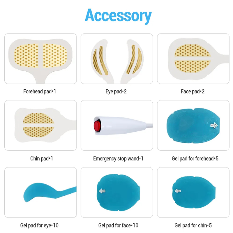 Powerful High Frequency Facial Machine EMS RF Face for Jowl Lifting Wrinkles Removal EMS RF Face Tightening Beauty Device