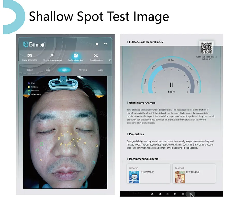 Ai Skin Scanner Machine for Skin Diagnosis Deep Facial Analysis Equipment 7
