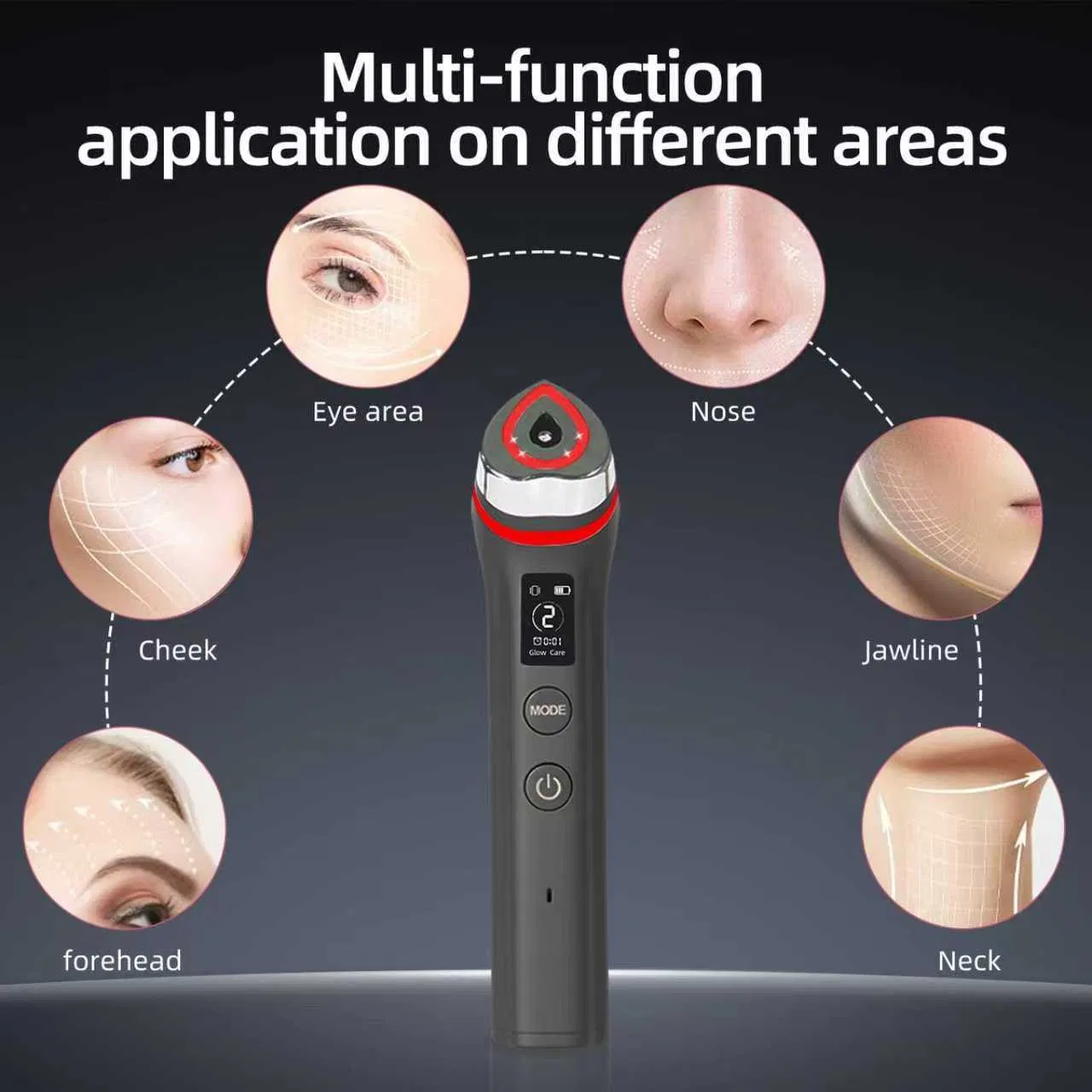 EMS Microcurrent LED Facial Device Beauty Machine for Anti-Aging