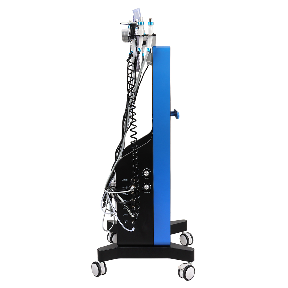 Hydrodermabrasion H2o2 Hydro Peeling Hydra Dermabrasion Standing Facial Machine Aqua Salon Face Lifting Machine White Black 14