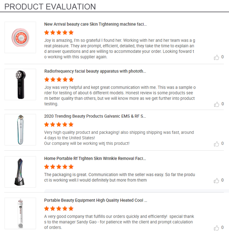 Product evaluation chart