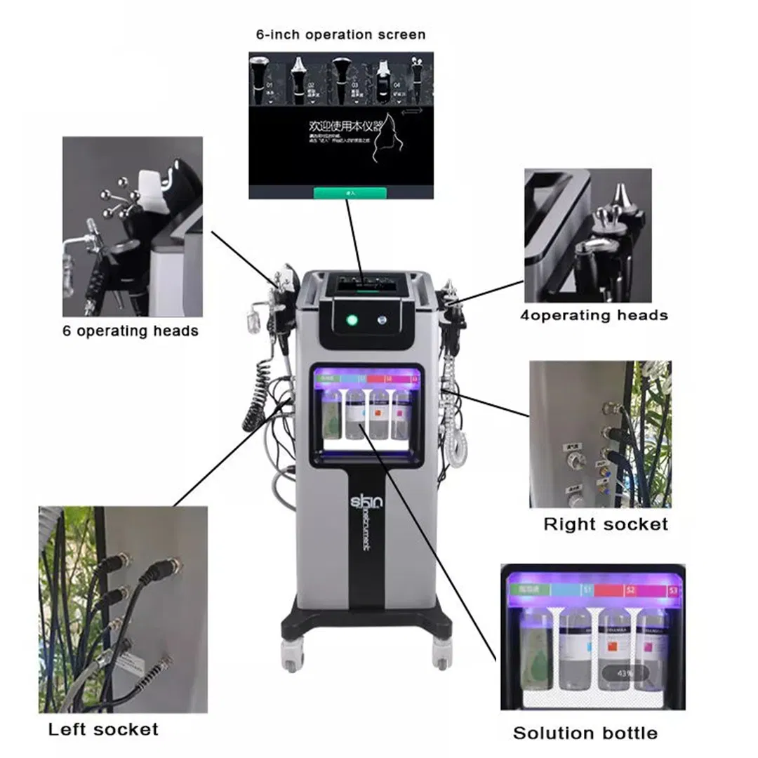 9 in 1 Aqua Skin Care Device Multifunction Facial Care Face Lifting Ultrasound Beauty Machine