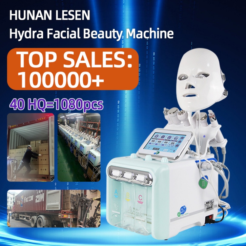 Precio Bajo De Alta Calidad 6 En 1 Hydra Oxygen Jet Dermabrasion Hydro Aqua Peeling Beauty Face Equipment Salon Facial Machine