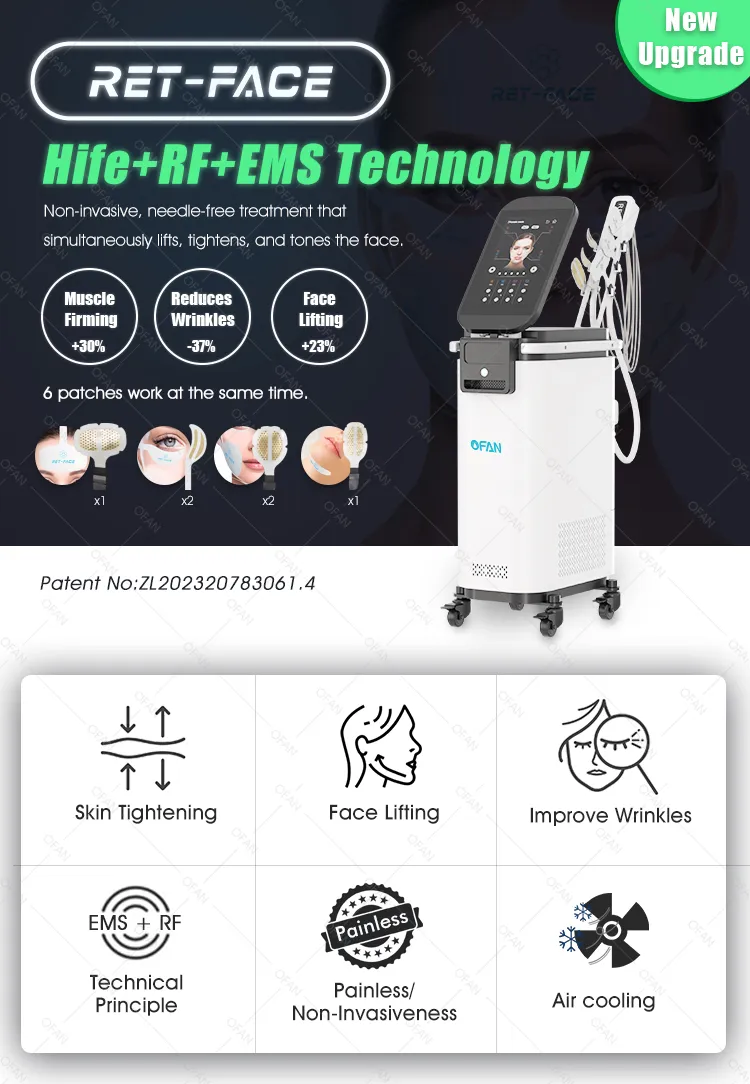 RF Wrinkle Removal PE Face Machine for Facial Loose Skin Anti-Aging Beauty Salon Equipment