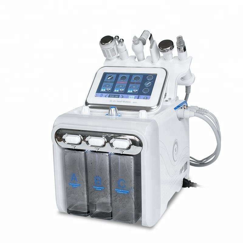 US Plug Multi-Voltage Hydra Dermabrasion Machine For Beauty Salons 6-in-1 Oxygen Jet Facial Skin Tightening &amp; Hydration