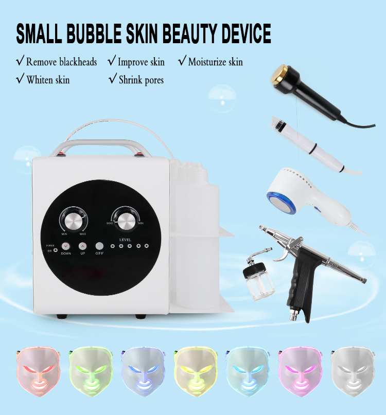 5 in 1 Ultrasound + Cooling Cleansing Small Bubble Oxygen Facial Machine