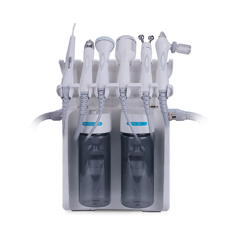 US Plug Multi-Voltage Hydra Dermabrasion Machine For Beauty Salons 6-in-1 Oxygen Jet Facial Skin Tightening &amp; Hydration