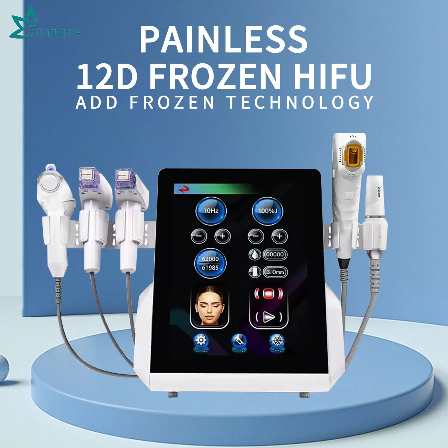 Factory Price Ice Hifu 12D Face Lifting Smas Facial Anti-Wrinkle Anti-Aging Tightening Beauty Machine