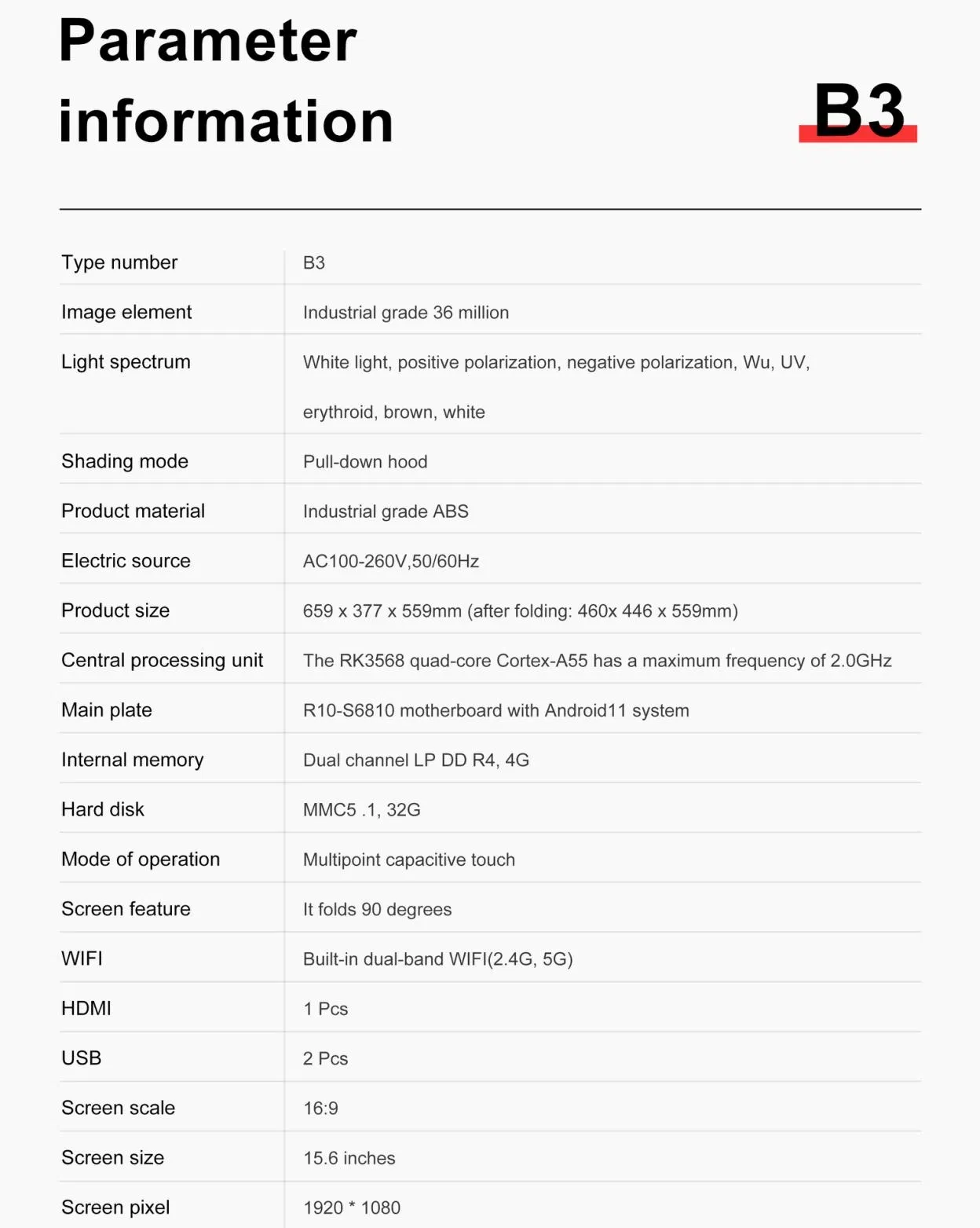 Specification Part 1