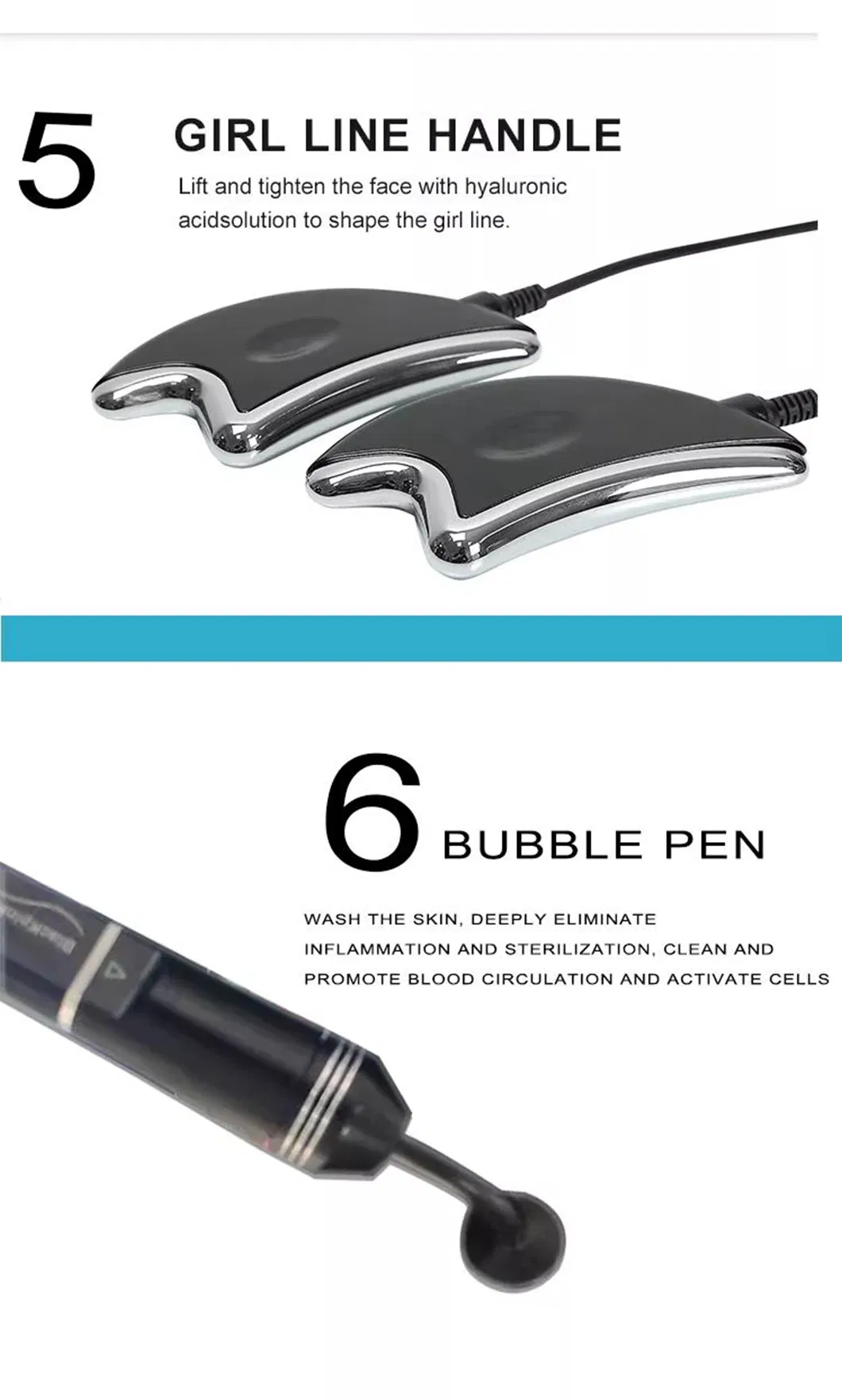 9 in 1 Aqua Skin Care Device Before After Treatment