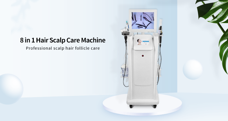 8in1 Skin Scalp Hair Analysis Scalp Treatment Machine Hair Care Massager
