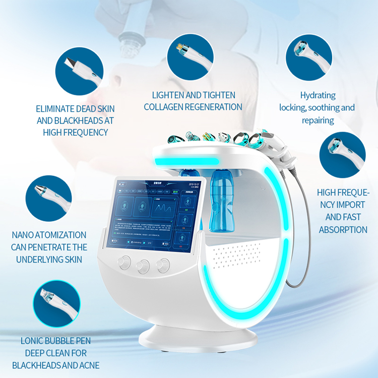 Portable Hydro Aqua Peel Hydrodermabrasion Facial Machine 7 in 1 Hydra Beauty Facial Machine